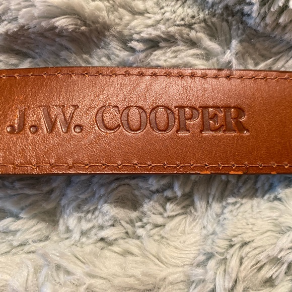 Genuine Lizard Skin Brown Belt size 38 - Never Worn - Picture 3 of 8